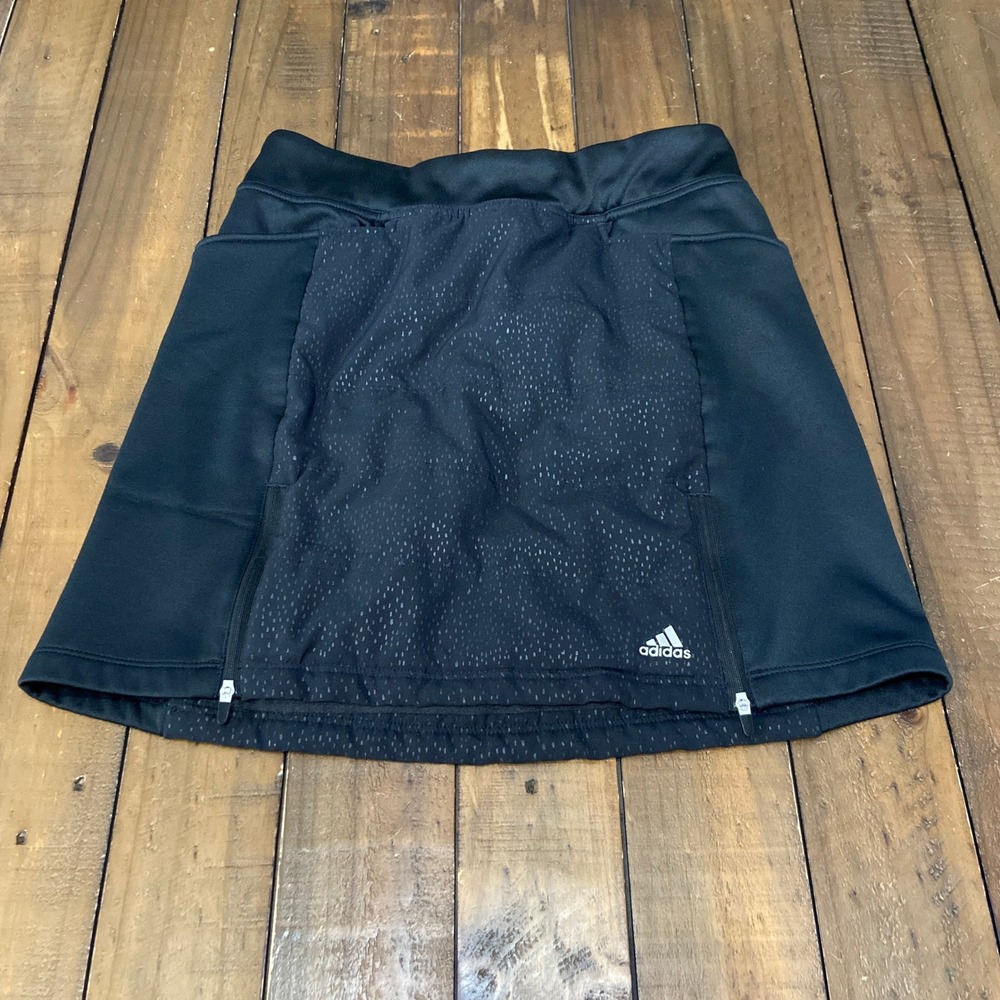Adidas Golf Primaloft Insulated Skort Black XS DV3600 Athletic Skirt Side Zip